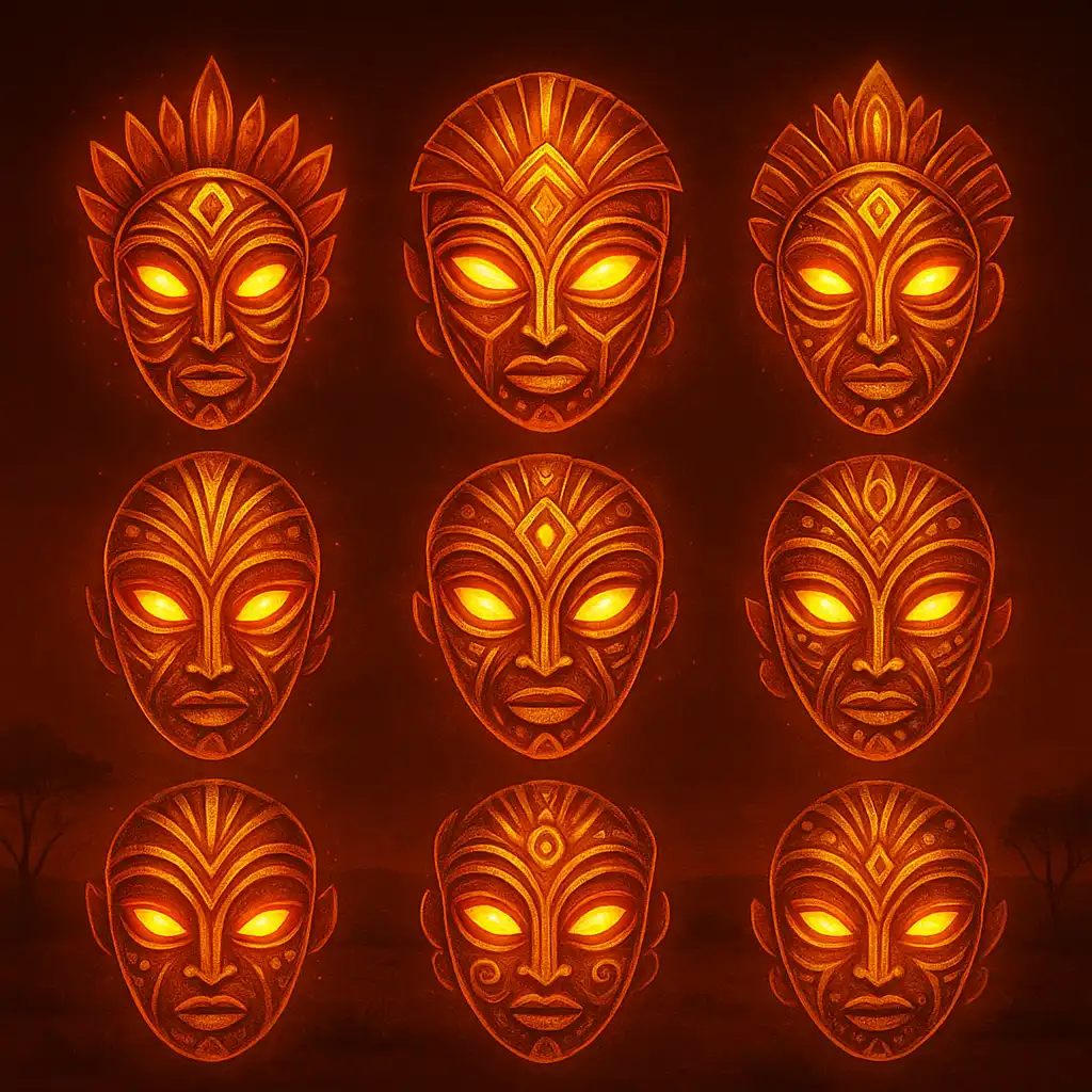 9 Masks Of Fire Spielautomat im Glorion Kasino