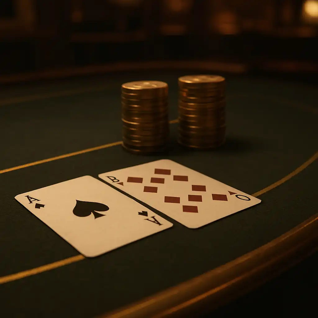 Blackjack-Tisch im Glorion Kasino